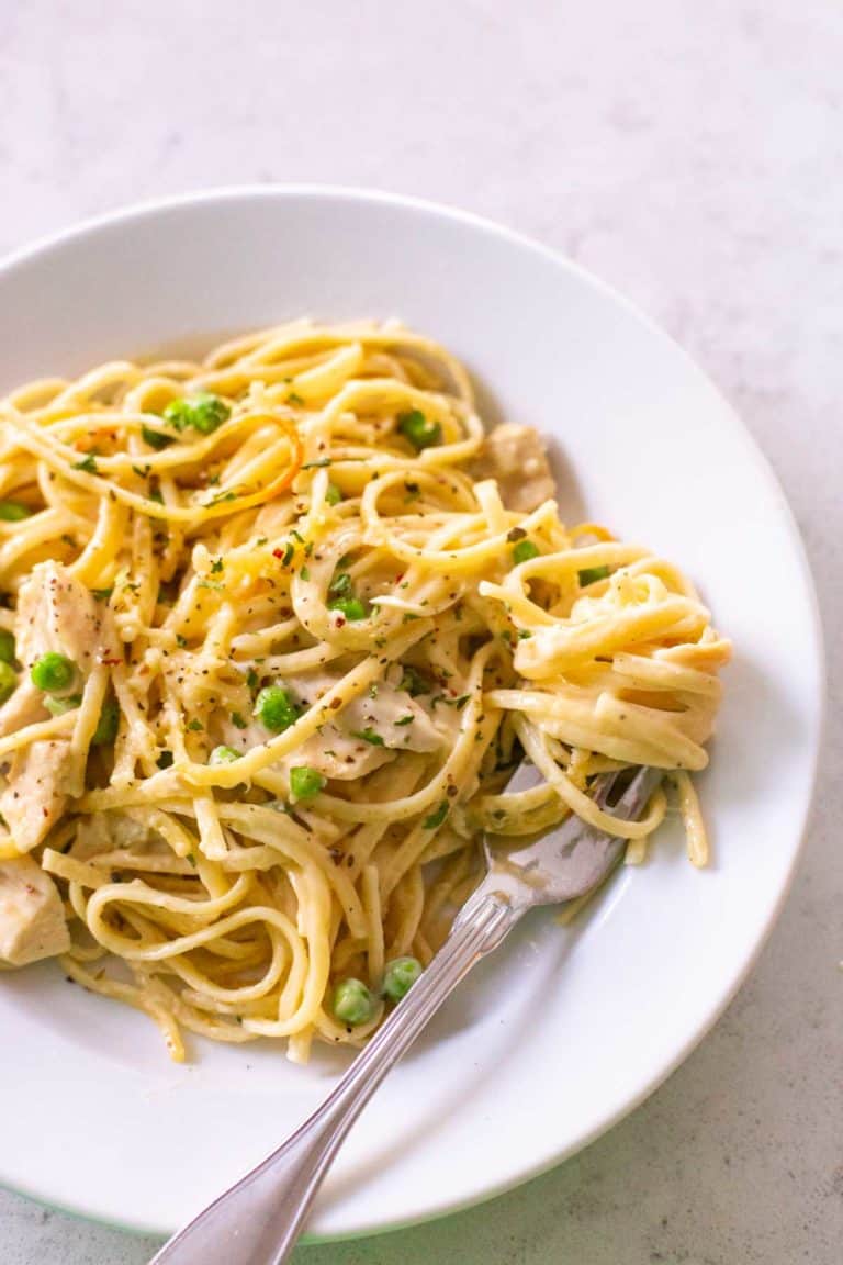 Easy Chicken Tetrazzini {No Mushrooms!} - Peanut Blossom