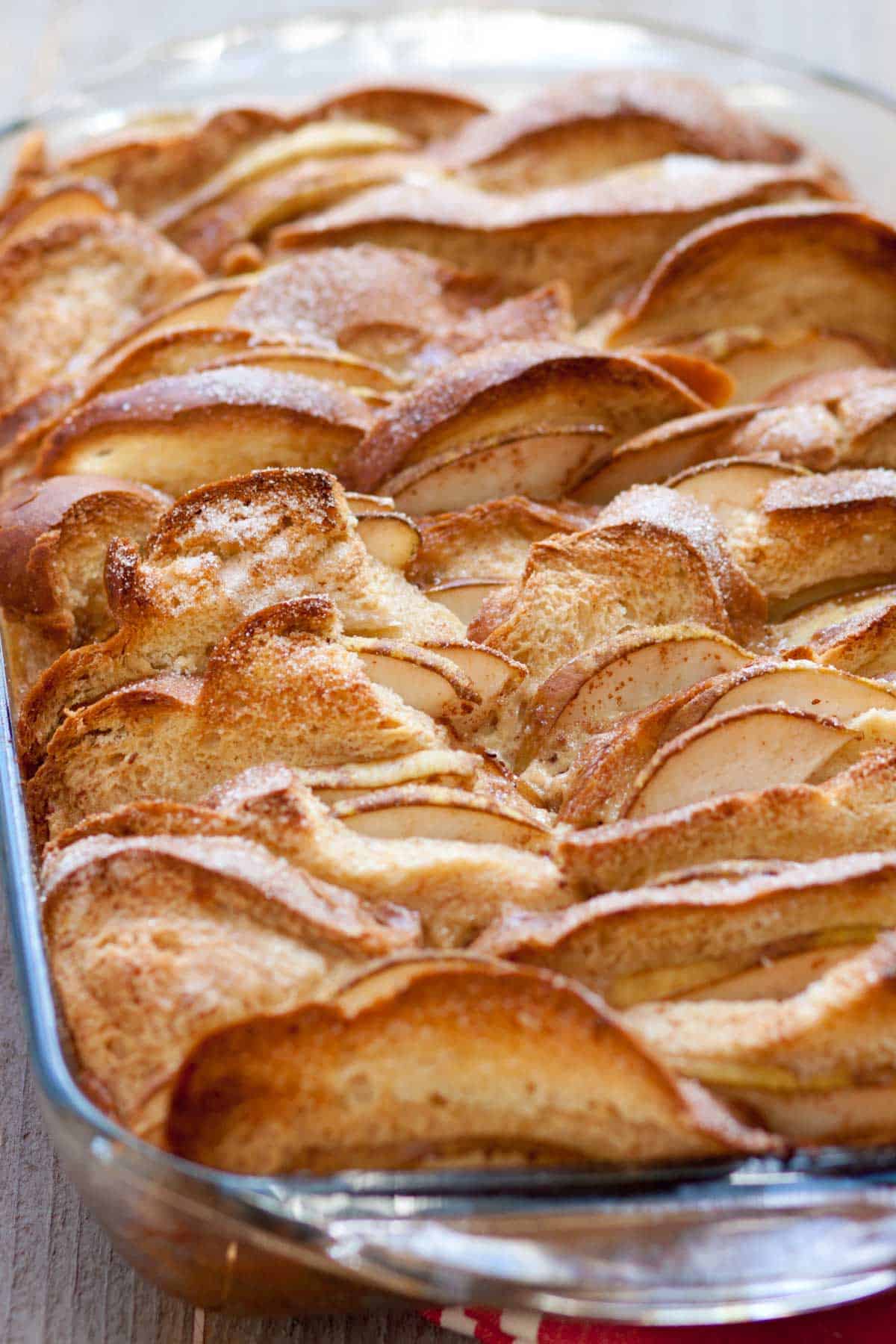 Chocolate pear bread pudding - Peanut Blossom