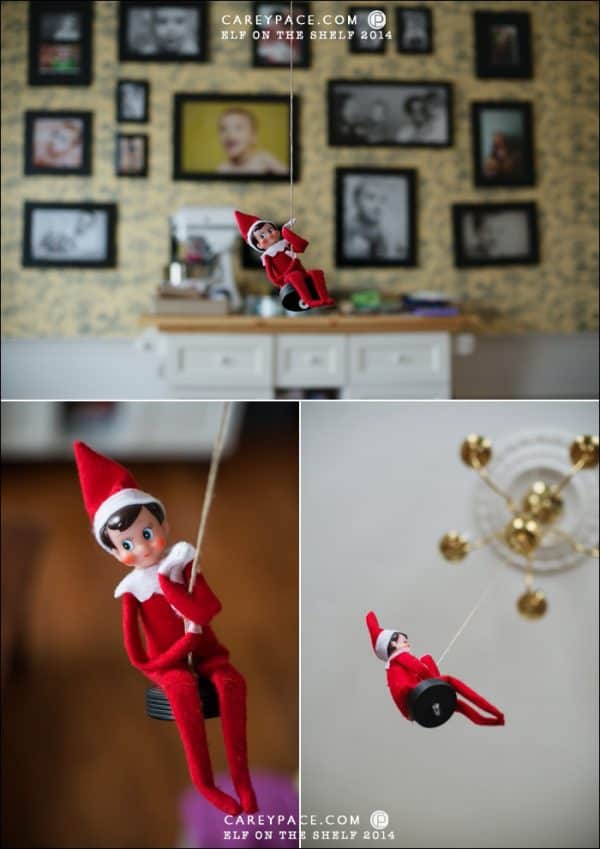 5 Flying Elf on the Shelf Poses - Peanut Blossom