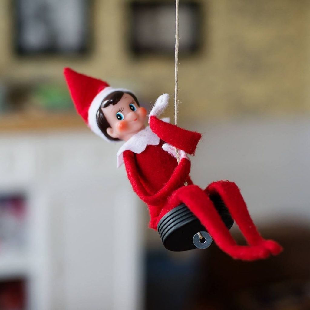 5 Flying Elf on the Shelf Poses - Peanut Blossom