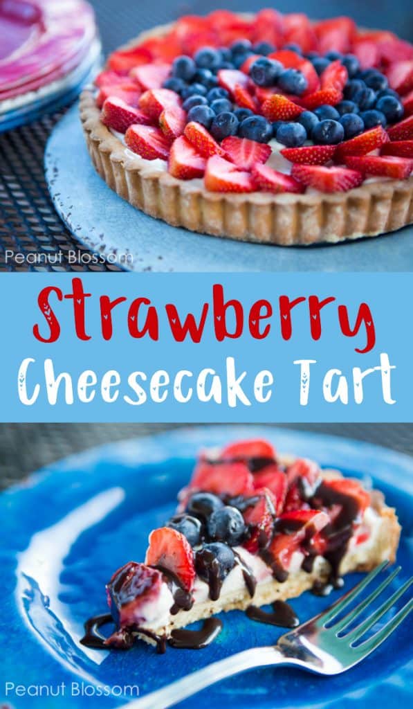 Strawberry Cream Cheese Tart - Peanut Blossom