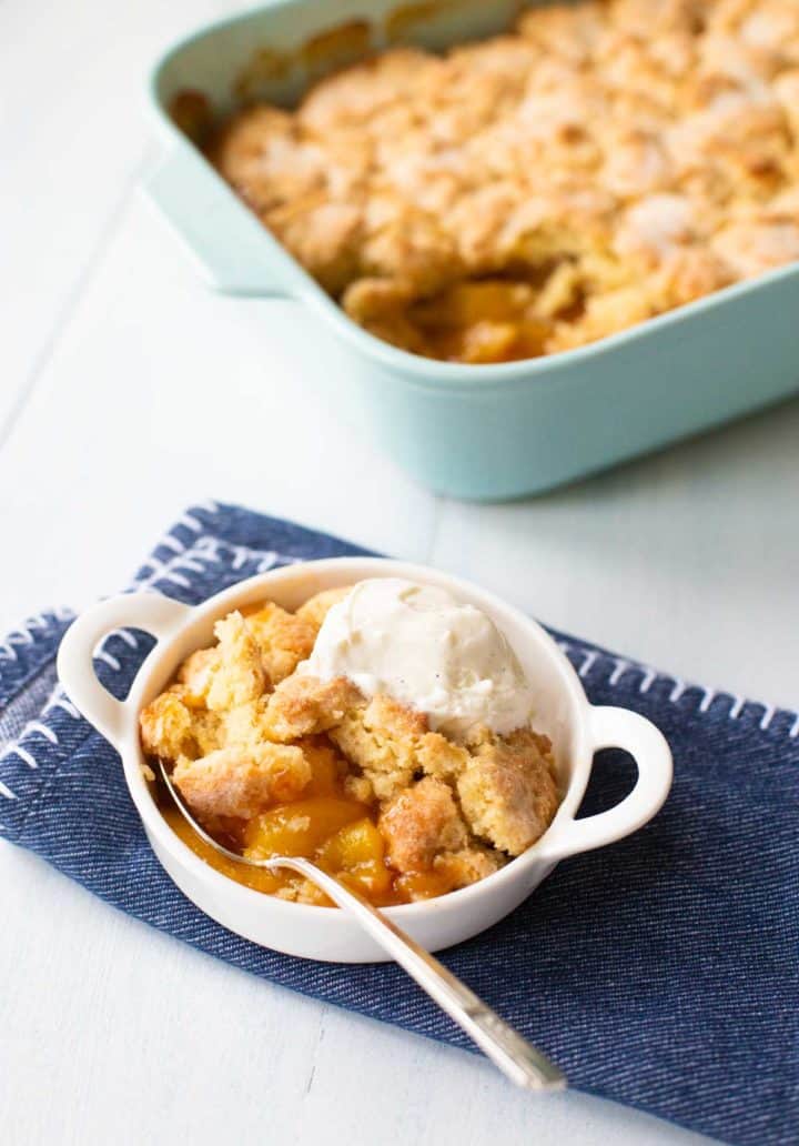 Southern Peach Cobbler - Peanut Blossom