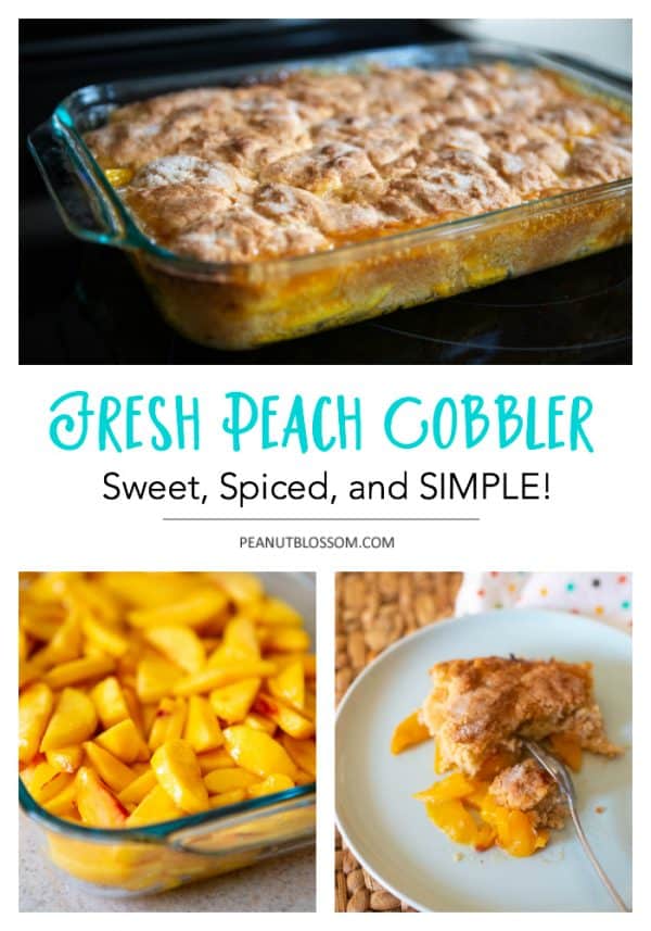 Southern Style Peach Cobbler - Peanut Blossom