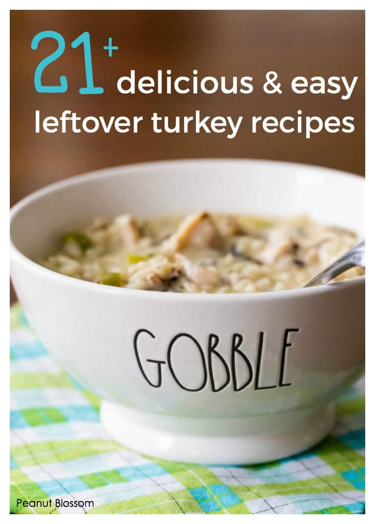 30 Leftover Turkey Recipes For After Thanksgiving - Peanut Blossom