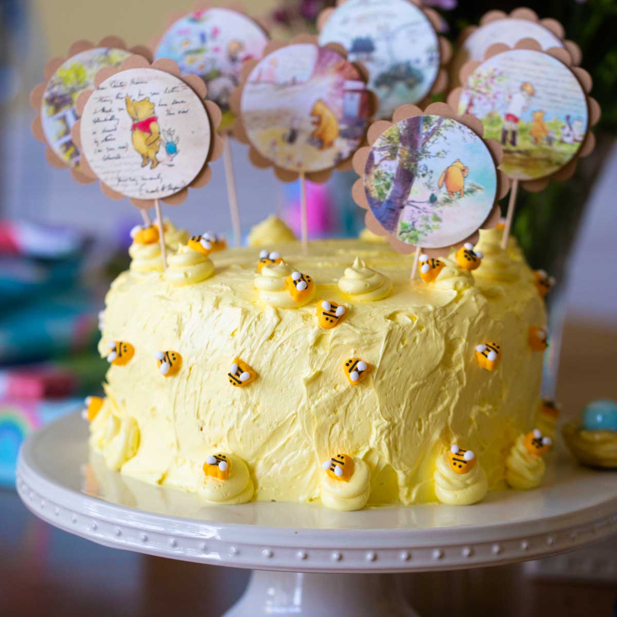 Winnie the pooh cake, Disney cakes, Winnie the pooh birthday