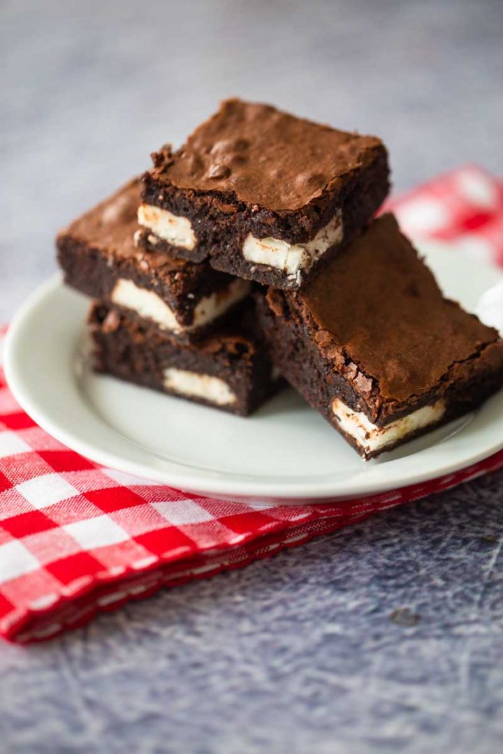 Easy Peppermint Patty Brownies - Peanut Blossom
