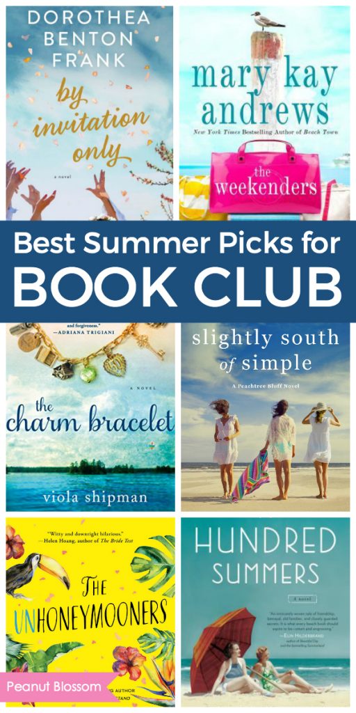 Book Club Book Ideas for Summer - Peanut Blossom