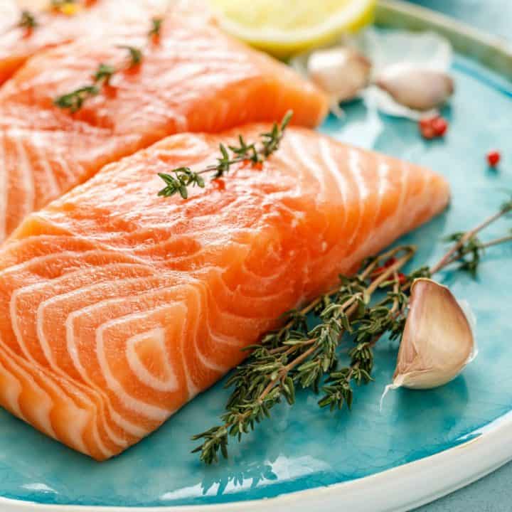 Roasted salmon with easy stovetop side dishes make an effortless dinner