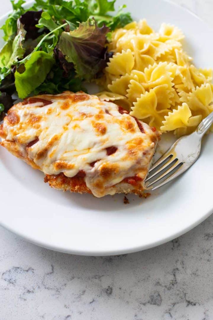 Crispy Baked Chicken Parmesan - Peanut Blossom