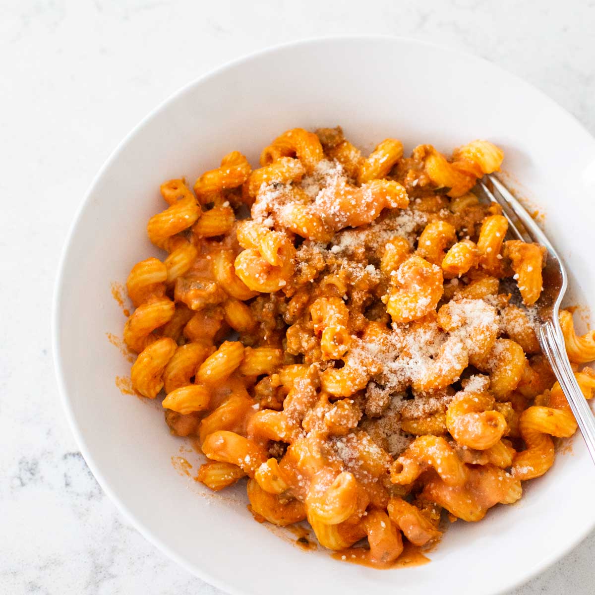 Pink Pasta Sauce with Sausage - Sunday Supper Movement