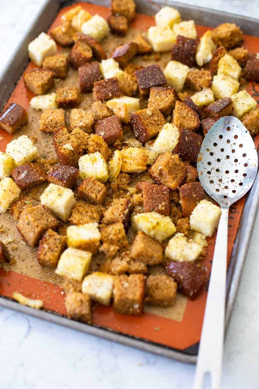 How To Make Croutons From Bread Peanut Blossom   Homemadecroutons 8 1024x1536 