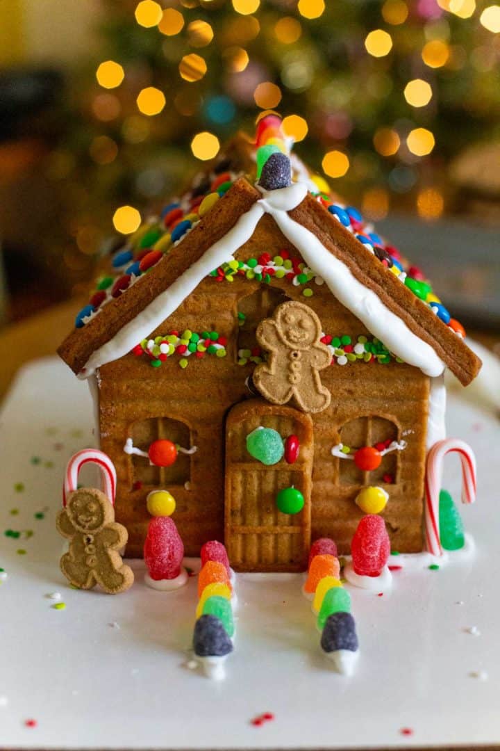 How to Make a Homemade Gingerbread House - Peanut Blossom