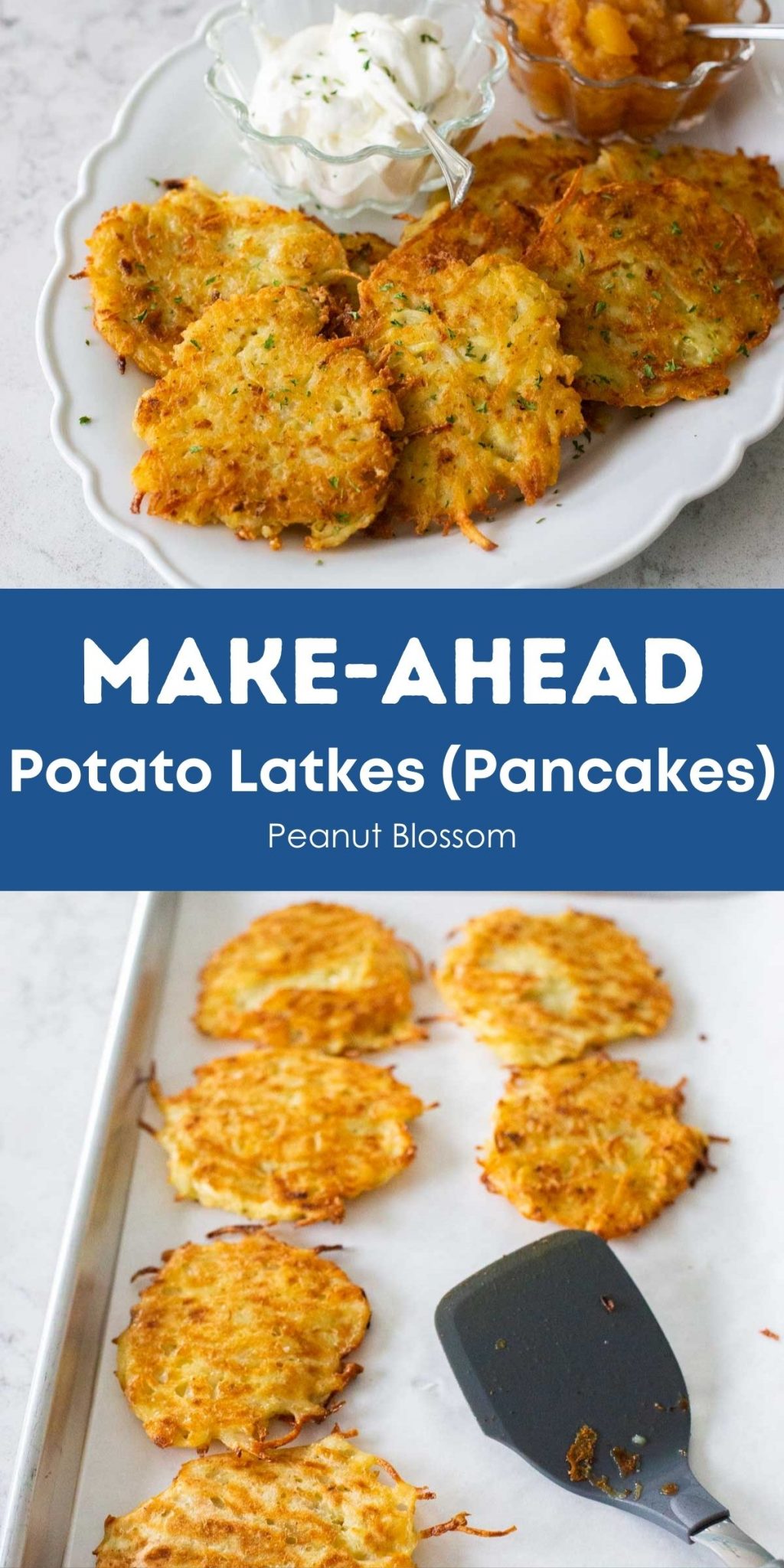 Make-Ahead Potato Latkes - Peanut Blossom