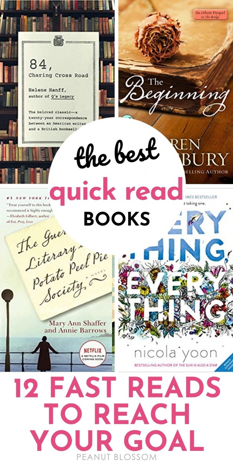 12 Quick Reads to Meet Your Reading Goal - Peanut Blossom
