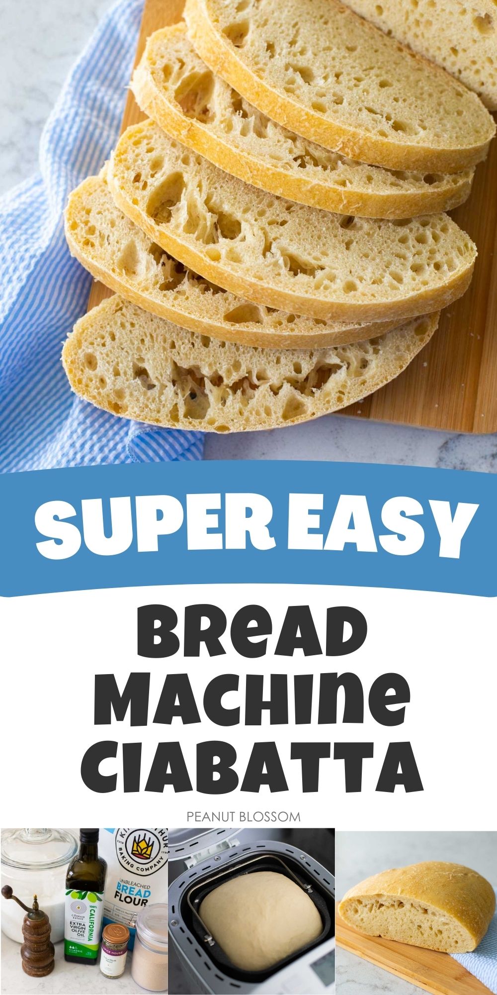Easy Bread Machine Sourdough Ciabatta