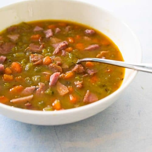 Pea and Carrot Soup - The Forked Spoon