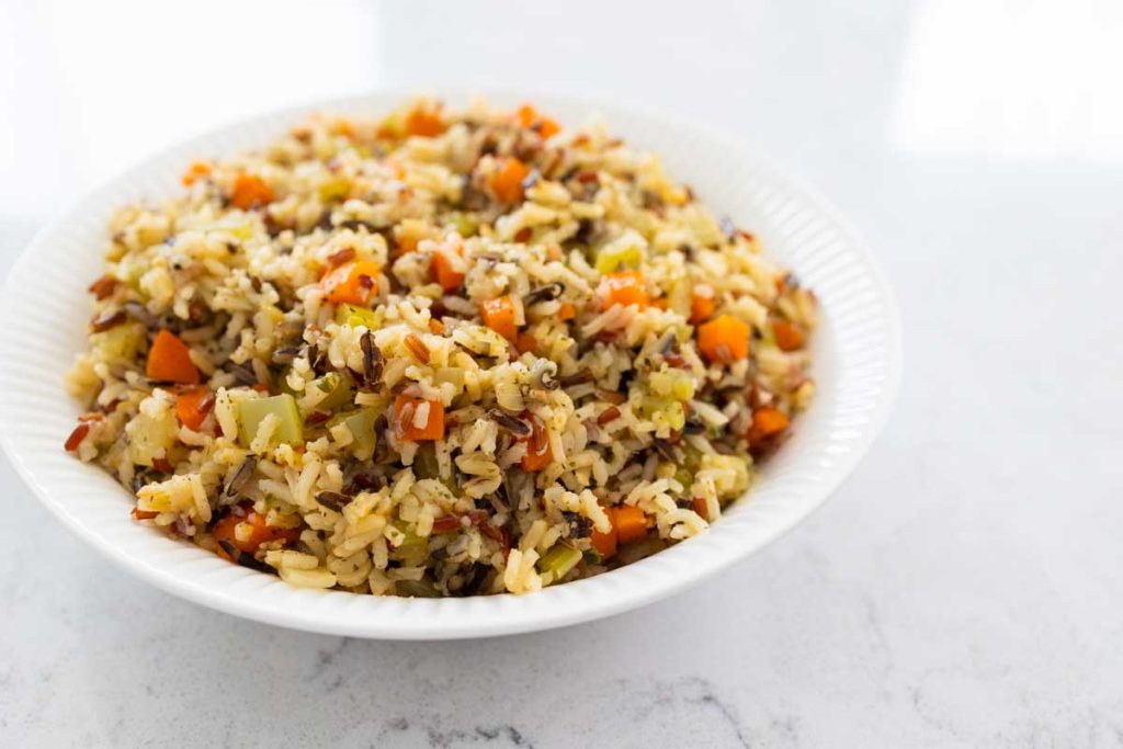 Wild Rice Pilaf {Instant Pot or Stovetop} - Peanut Blossom