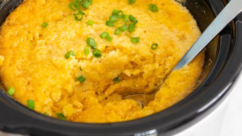 Crock Pot Corn Casserole - Peanut Blossom