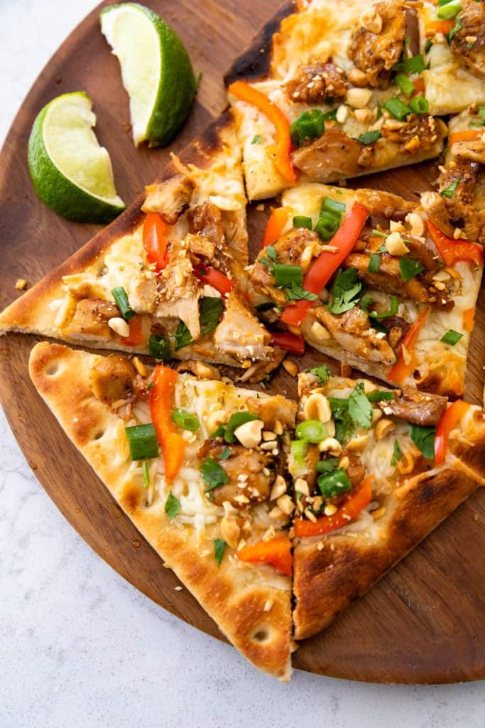 Thai Chicken Pizza - Peanut Blossom